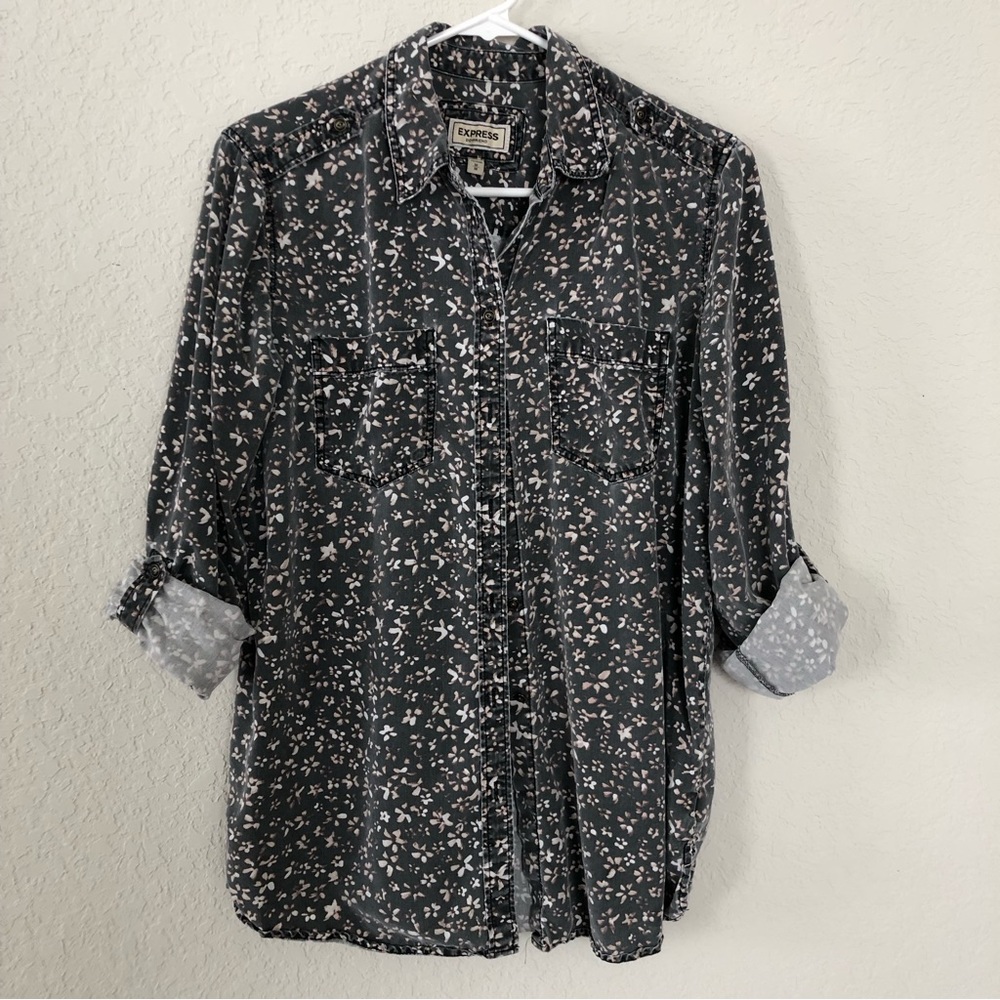 Express Boyfriend Style button down